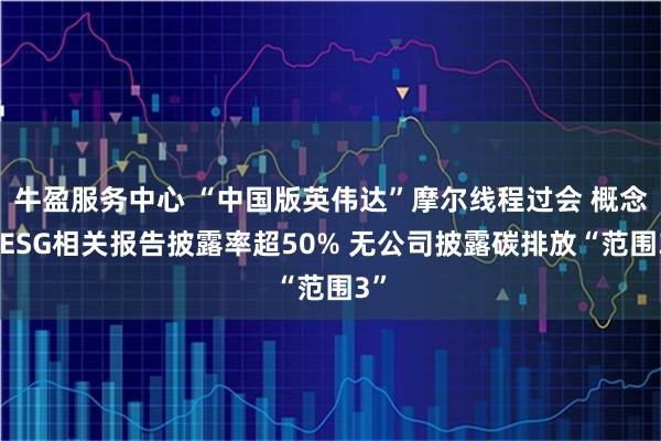 牛盈服务中心 “中国版英伟达”摩尔线程过会 概念股ESG相关报告披露率超50% 无公司披露碳排放“范围3”